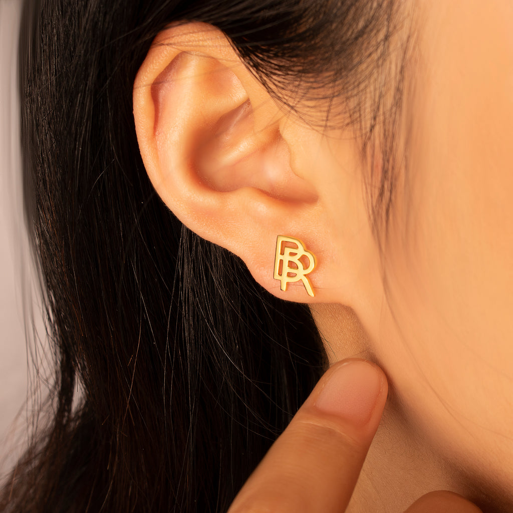 Personalized 2 Initial Earrings
