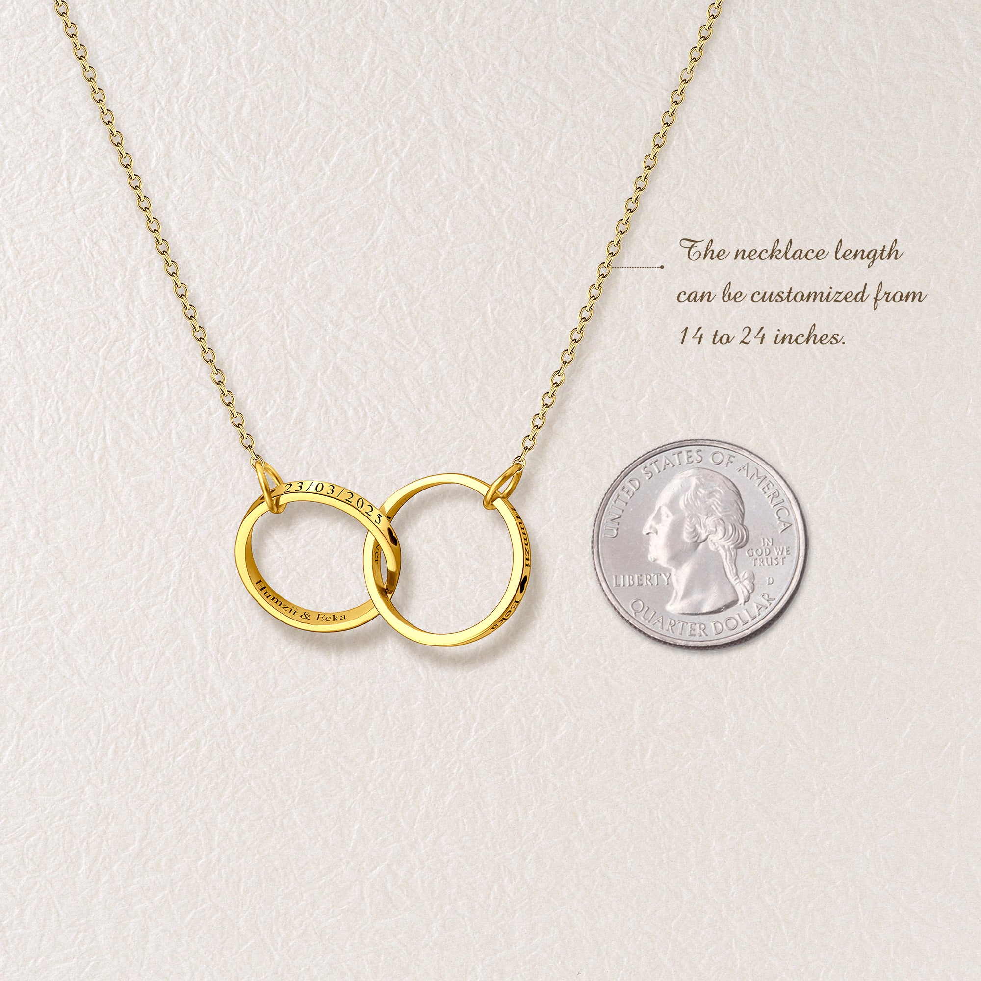 Interlocking Rings Necklace