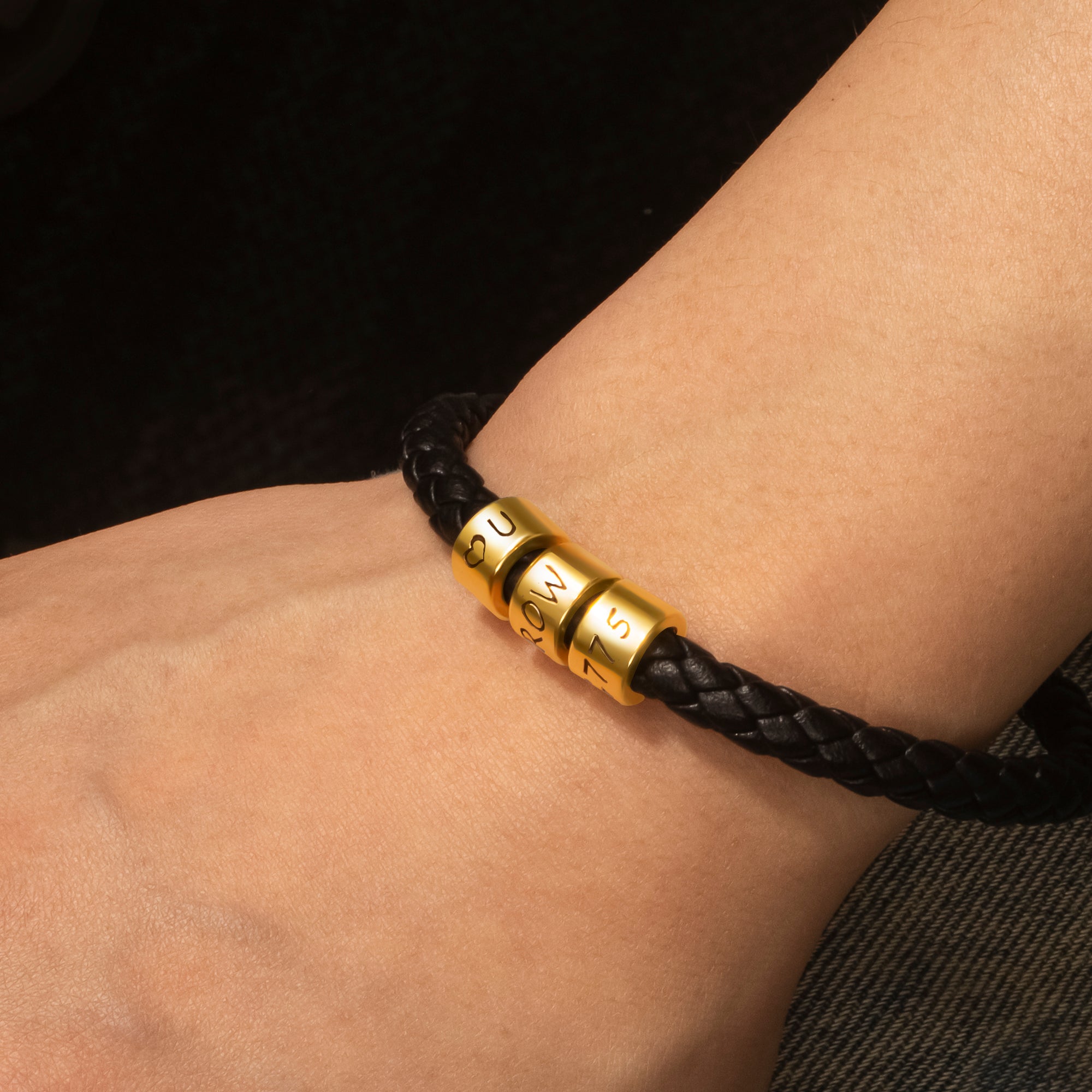 Custom Braided Rope Bead Bracelet