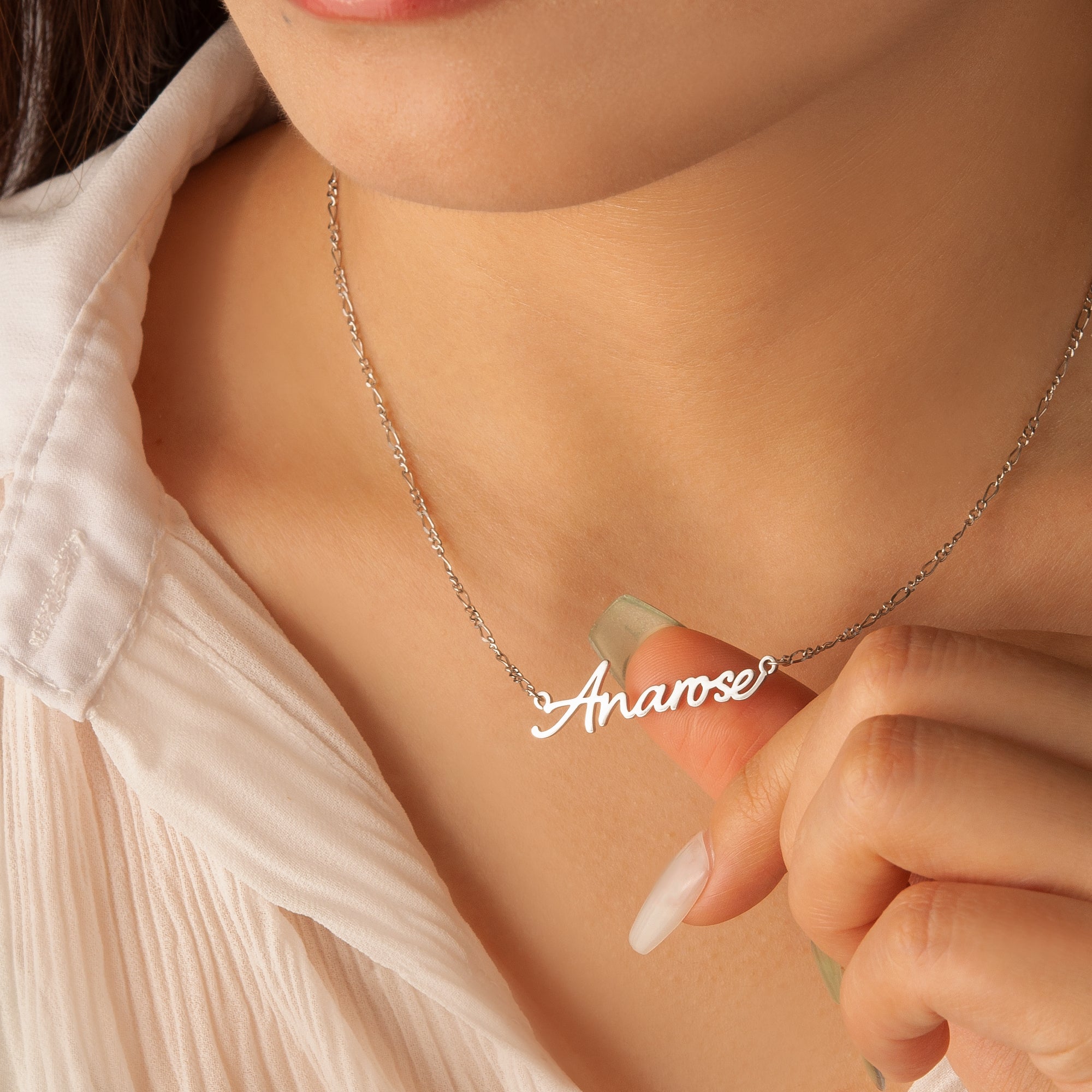 Personalized Sterling Silver Name Necklace