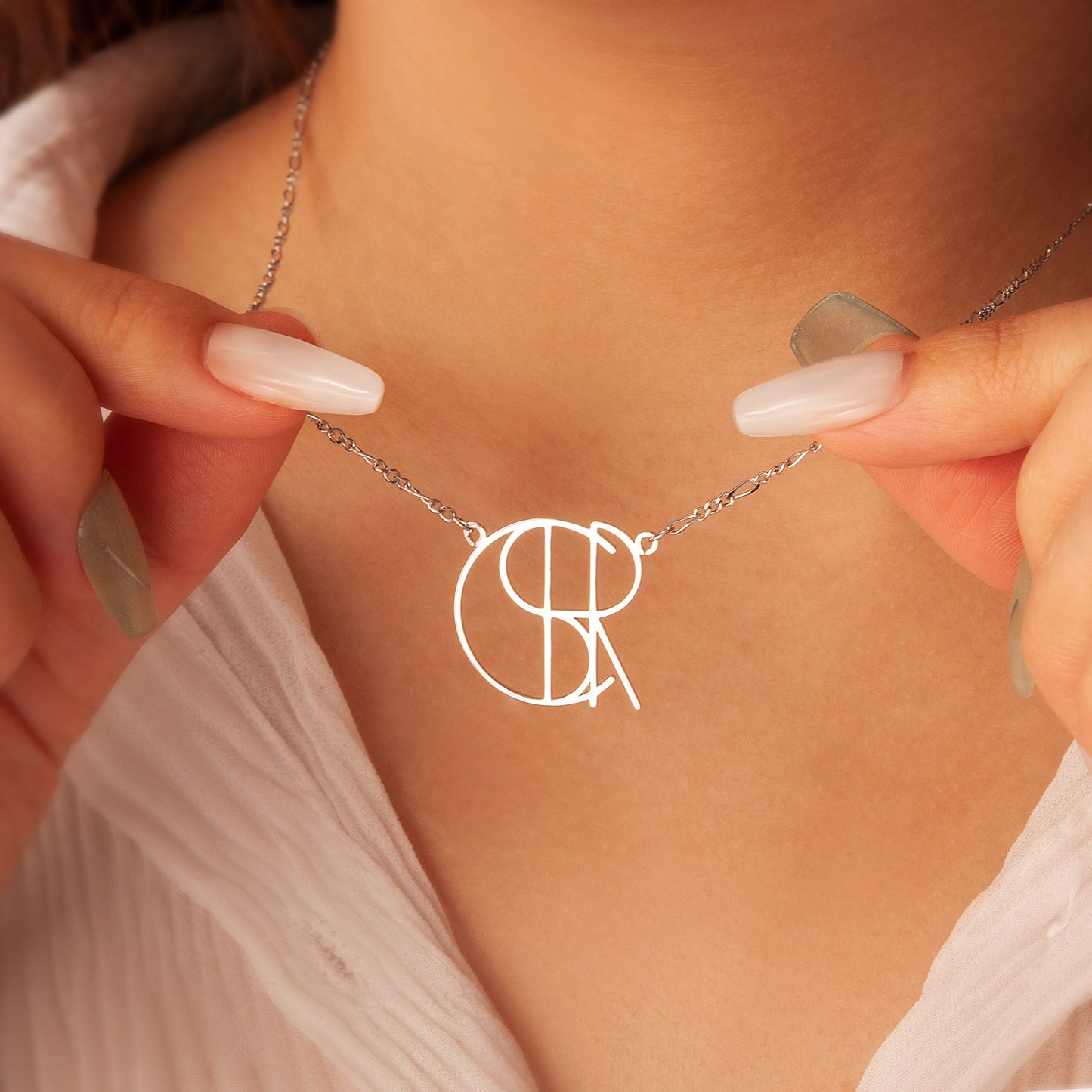 Unique Design Name Logo Necklace