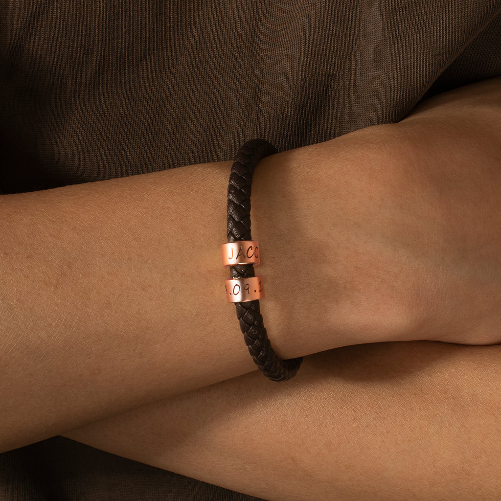 Custom Braided Rope Bead Bracelet