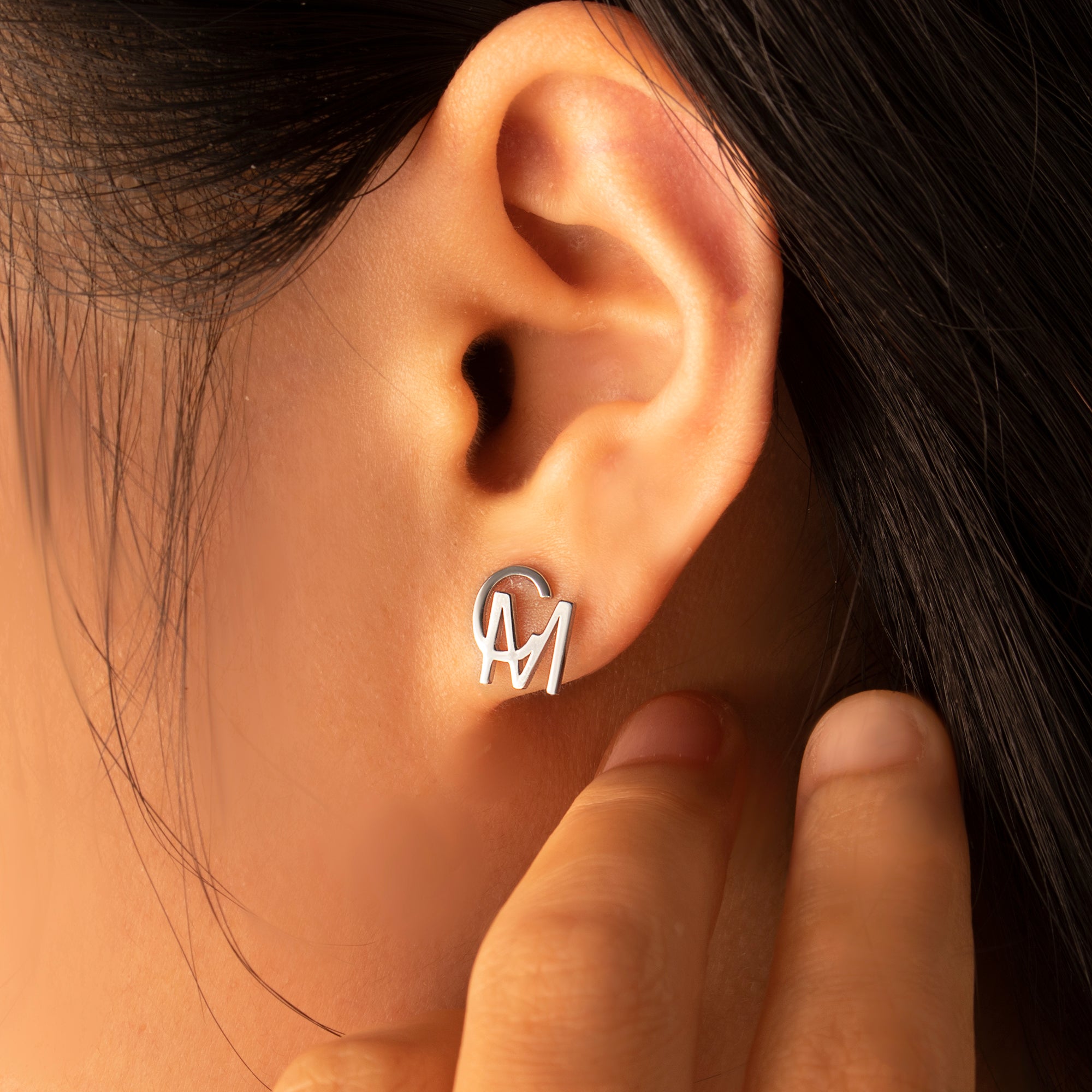 Personalized 2 Initial Earrings