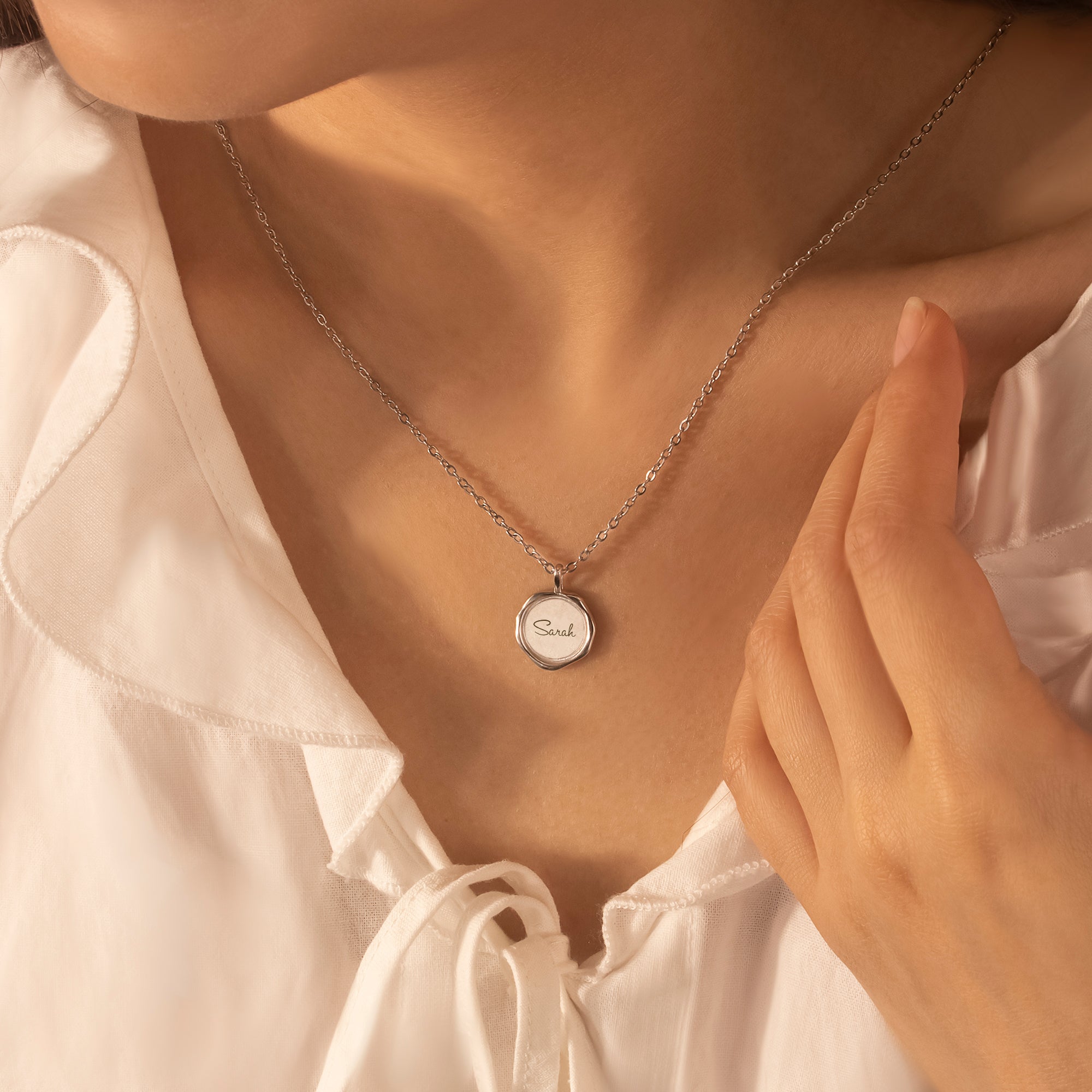 Custom Text Stamped Necklace