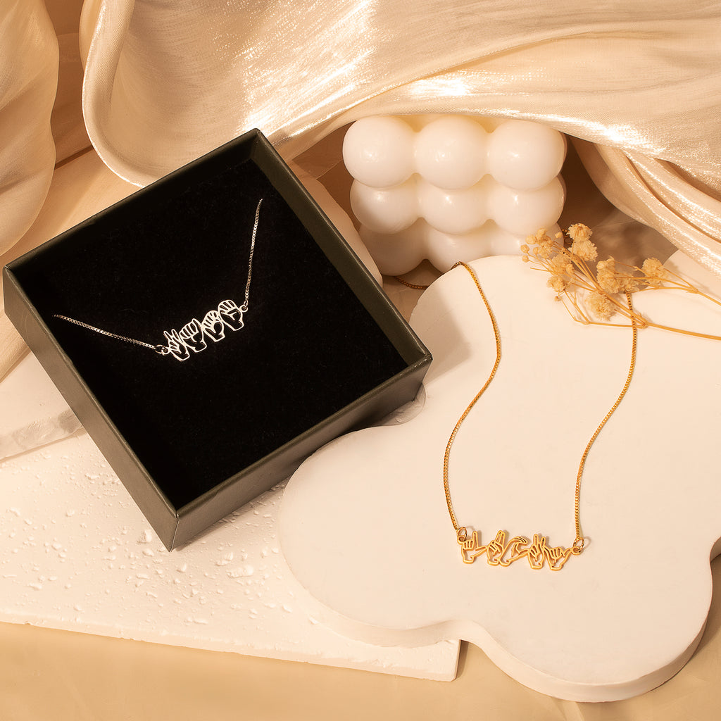 Custom Sign Language Bracelet