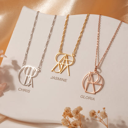 Unique Design Name Logo Necklace