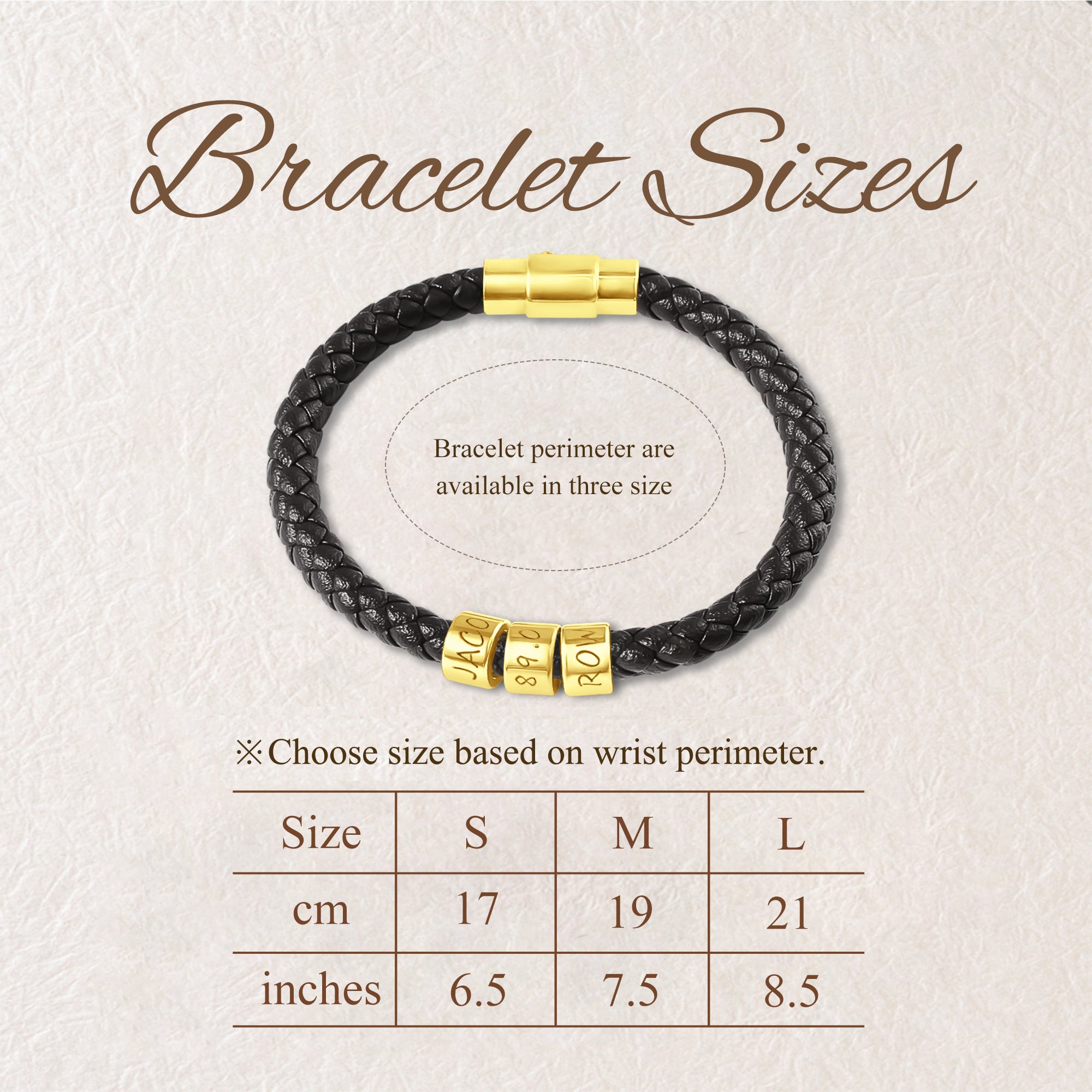 Custom Braided Rope Bead Bracelet