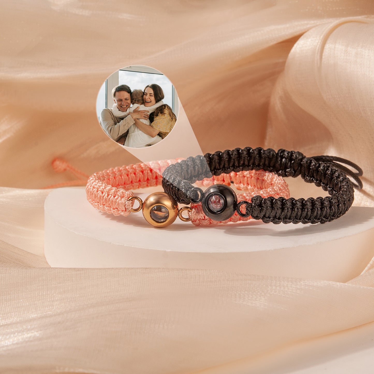 Custom Photo Projection Rope Bracelet