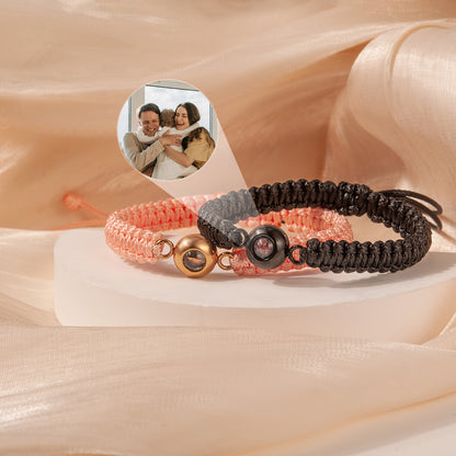 Custom Photo Projection Rope Bracelet