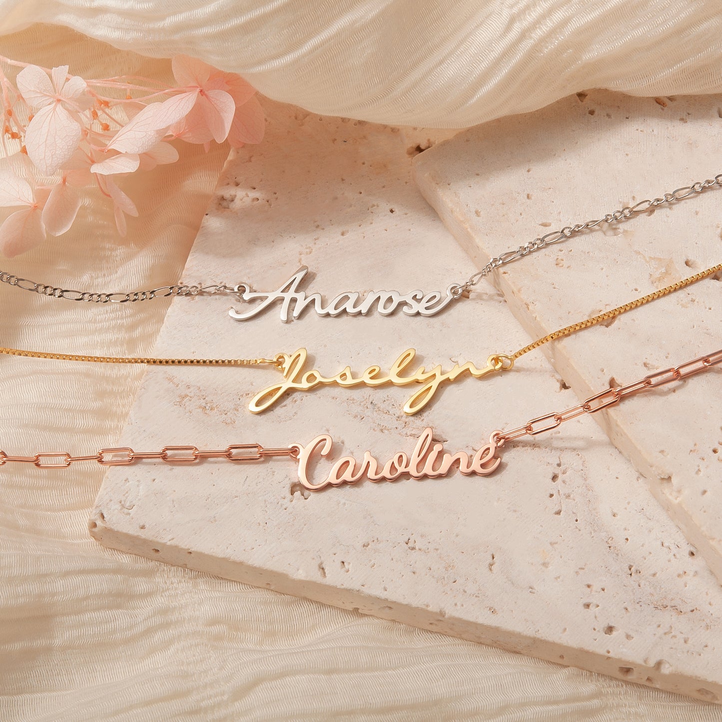 Personalized Sterling Silver Name Necklace