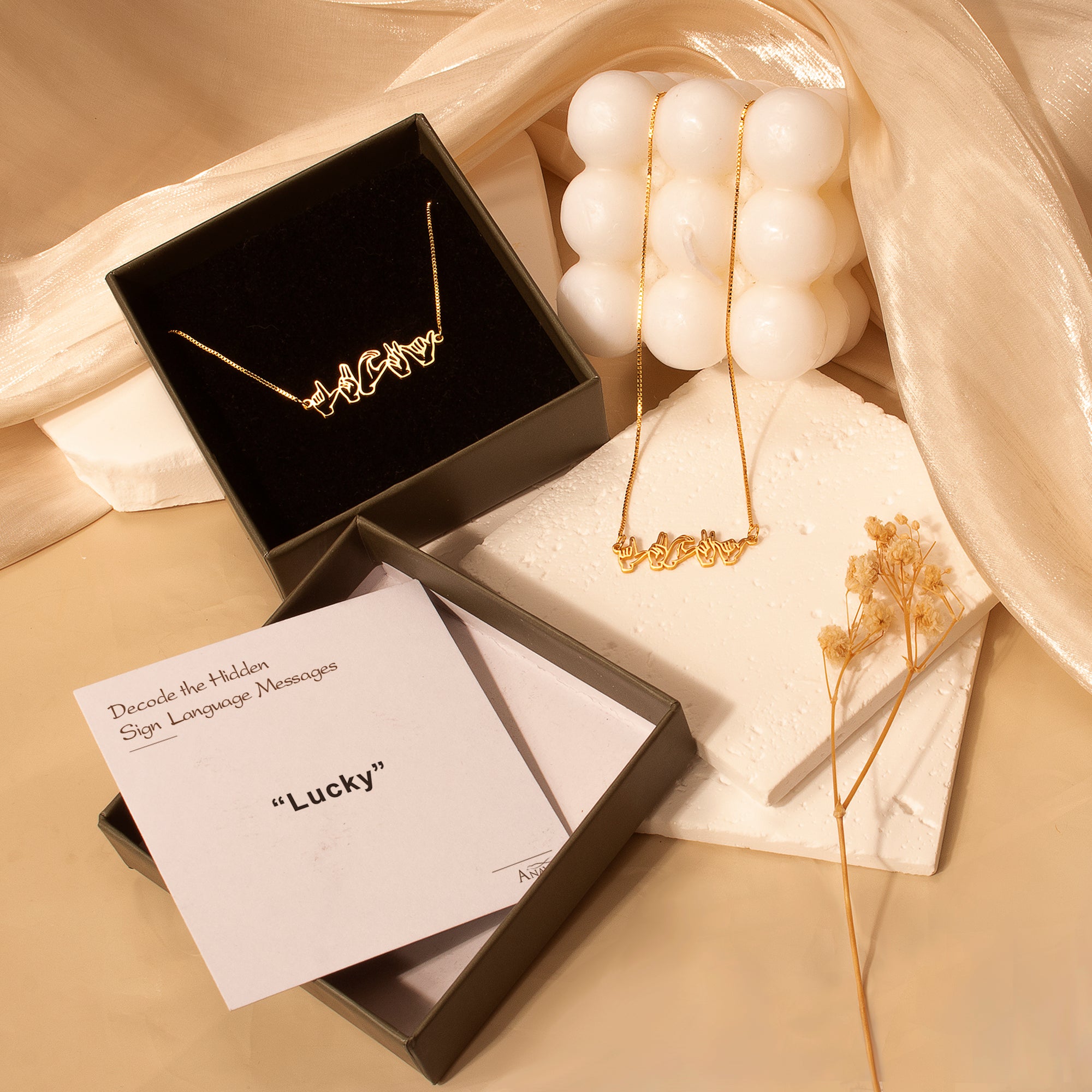 Custom Sign Language Bracelet