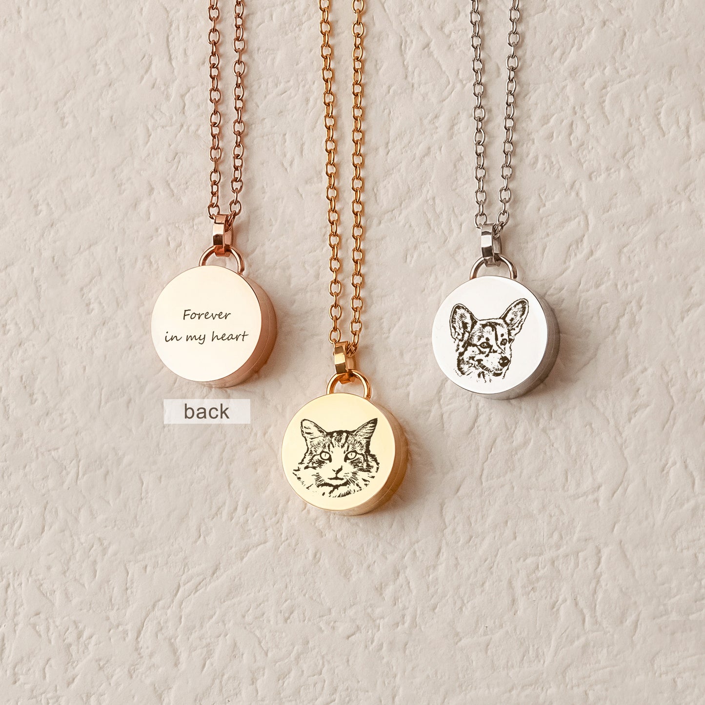 Pet Fur Cremation Necklace