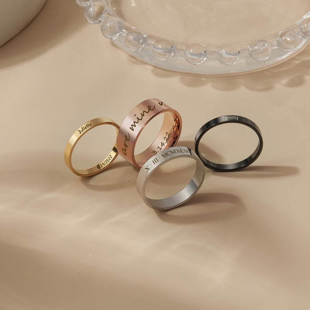 Personalized Stainless Steel Ring