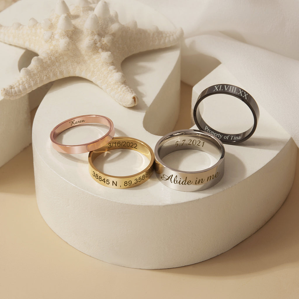 Personalized Stainless Steel Ring