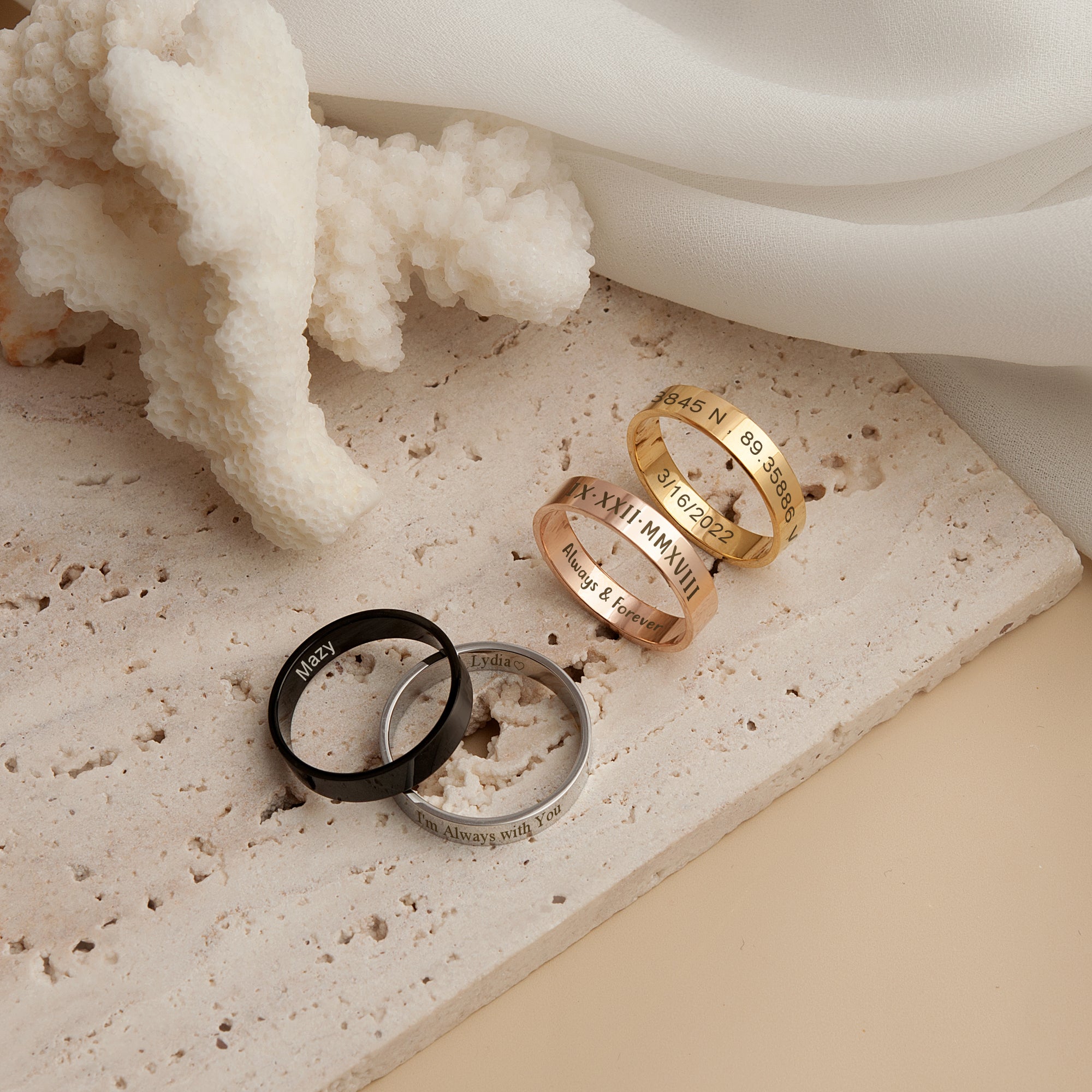 Personalized Stainless Steel Ring