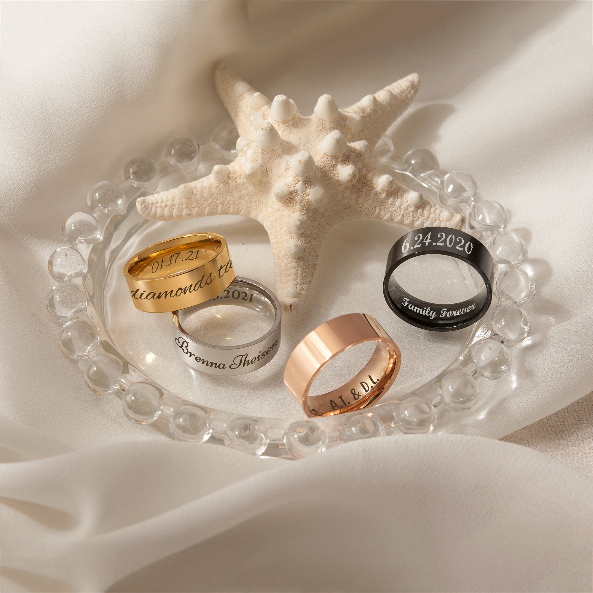 Personalized Stainless Steel Ring