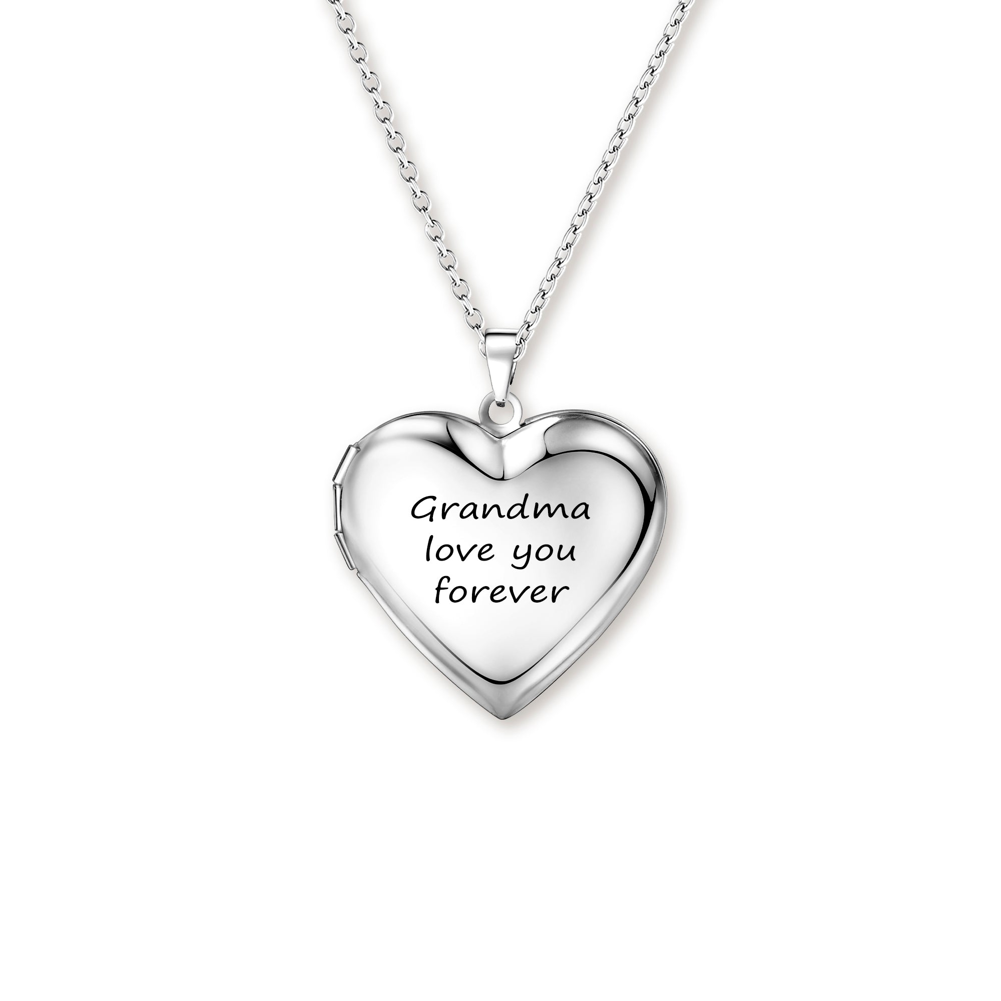 Personalized Heart Photo Locket Necklace – Custom Keepsake Gift