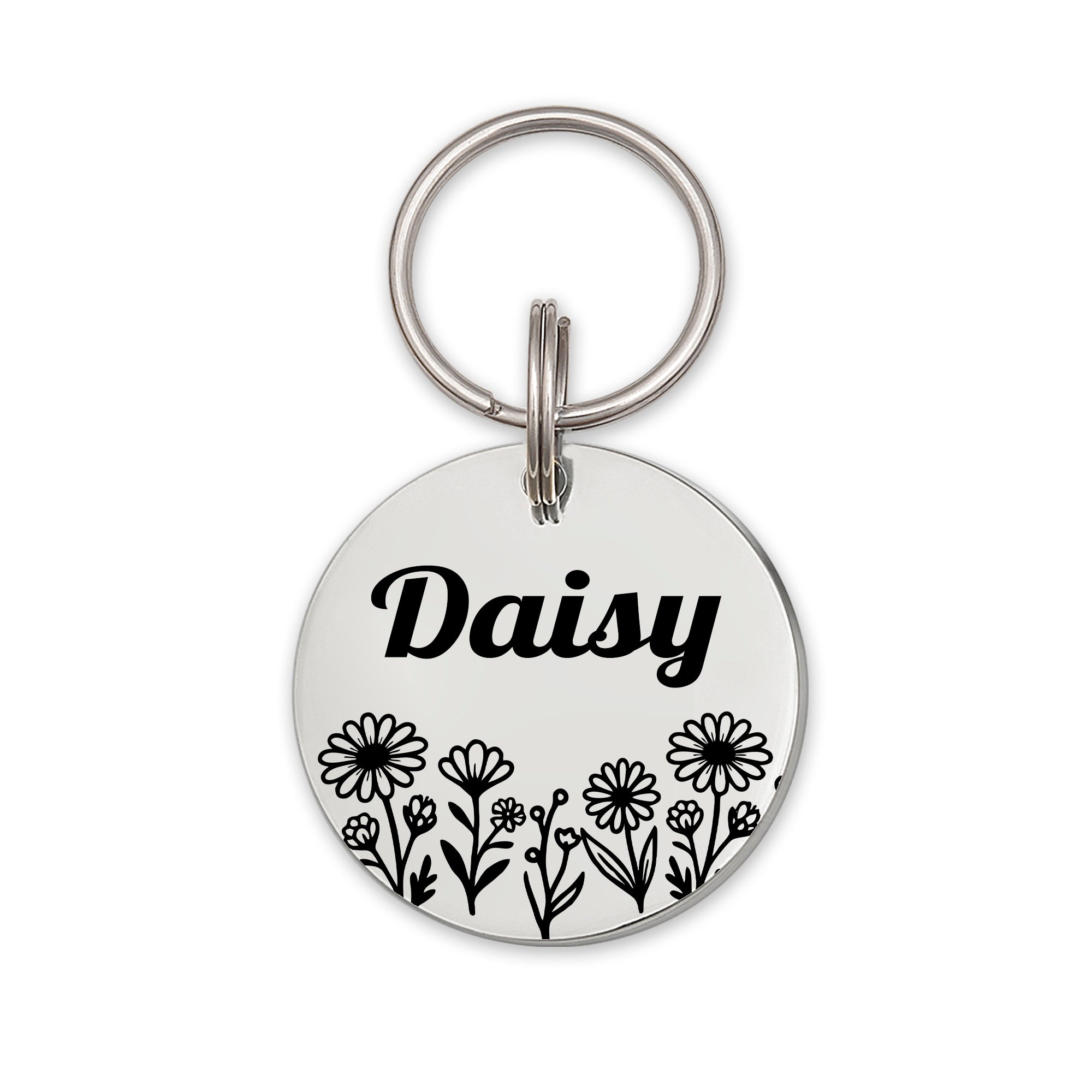 Personalized Round Stainless Steel Pet ID Tag