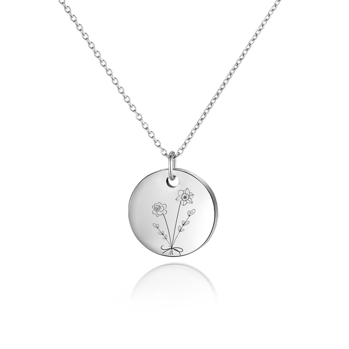 Monogrammed Flower of Life Jewelry