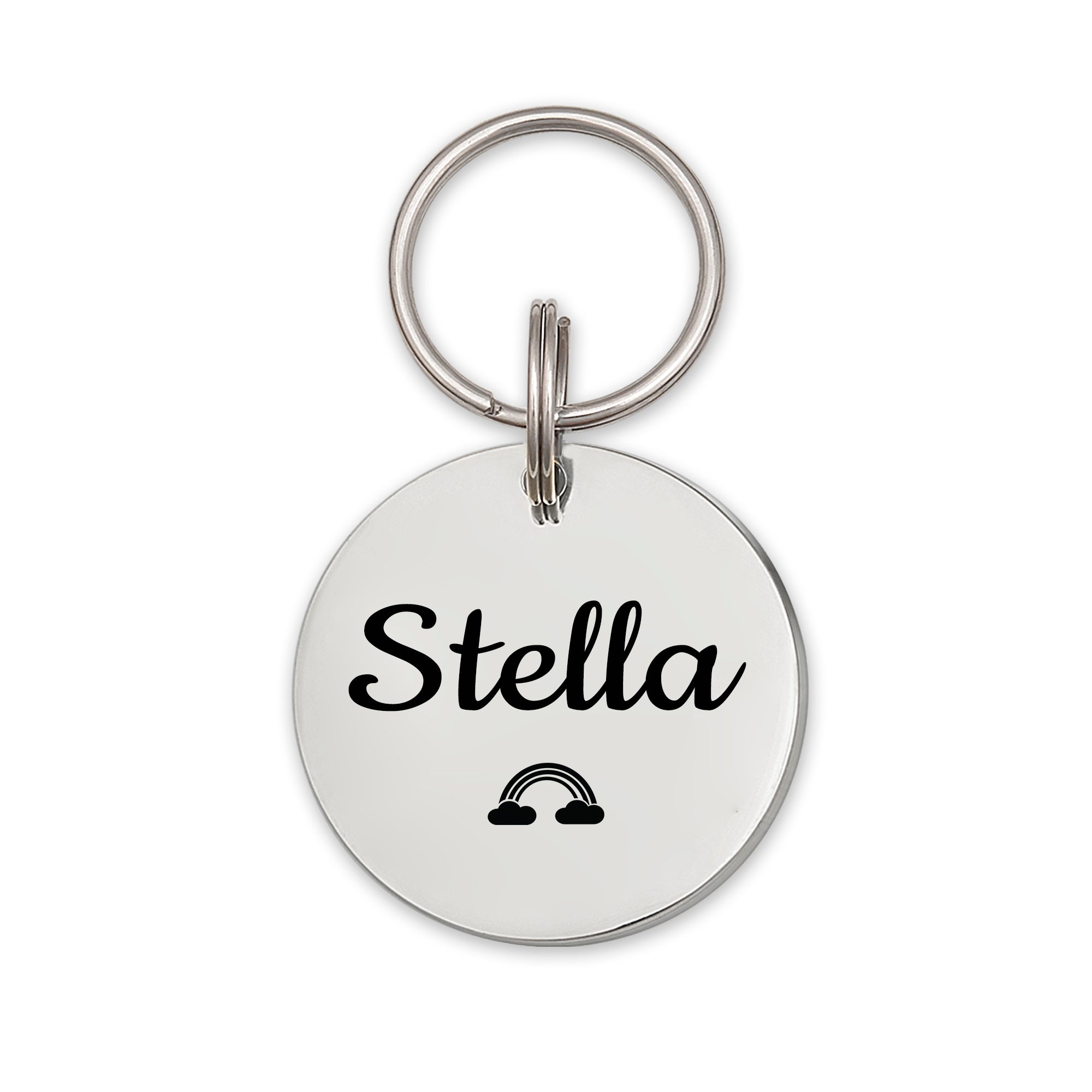 Name and Icon Round Pet ID Dog Tag