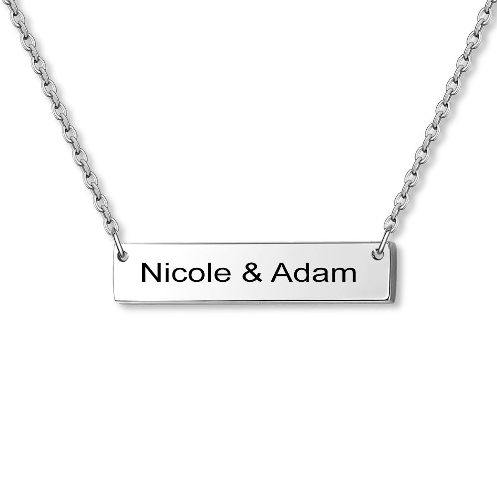 Personalized Bar Name Necklace