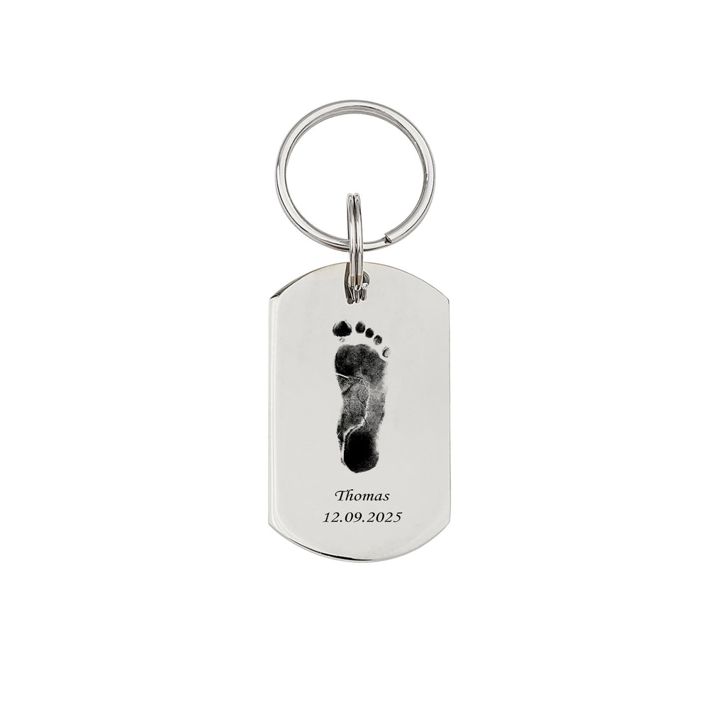 Custom Footprint Memorial Dog Tag