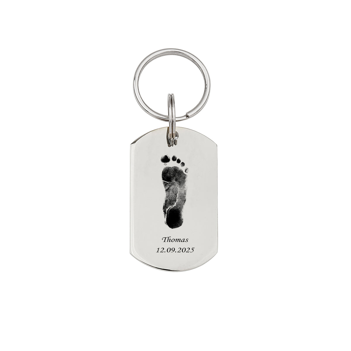 Custom Footprint Memorial Dog Tag