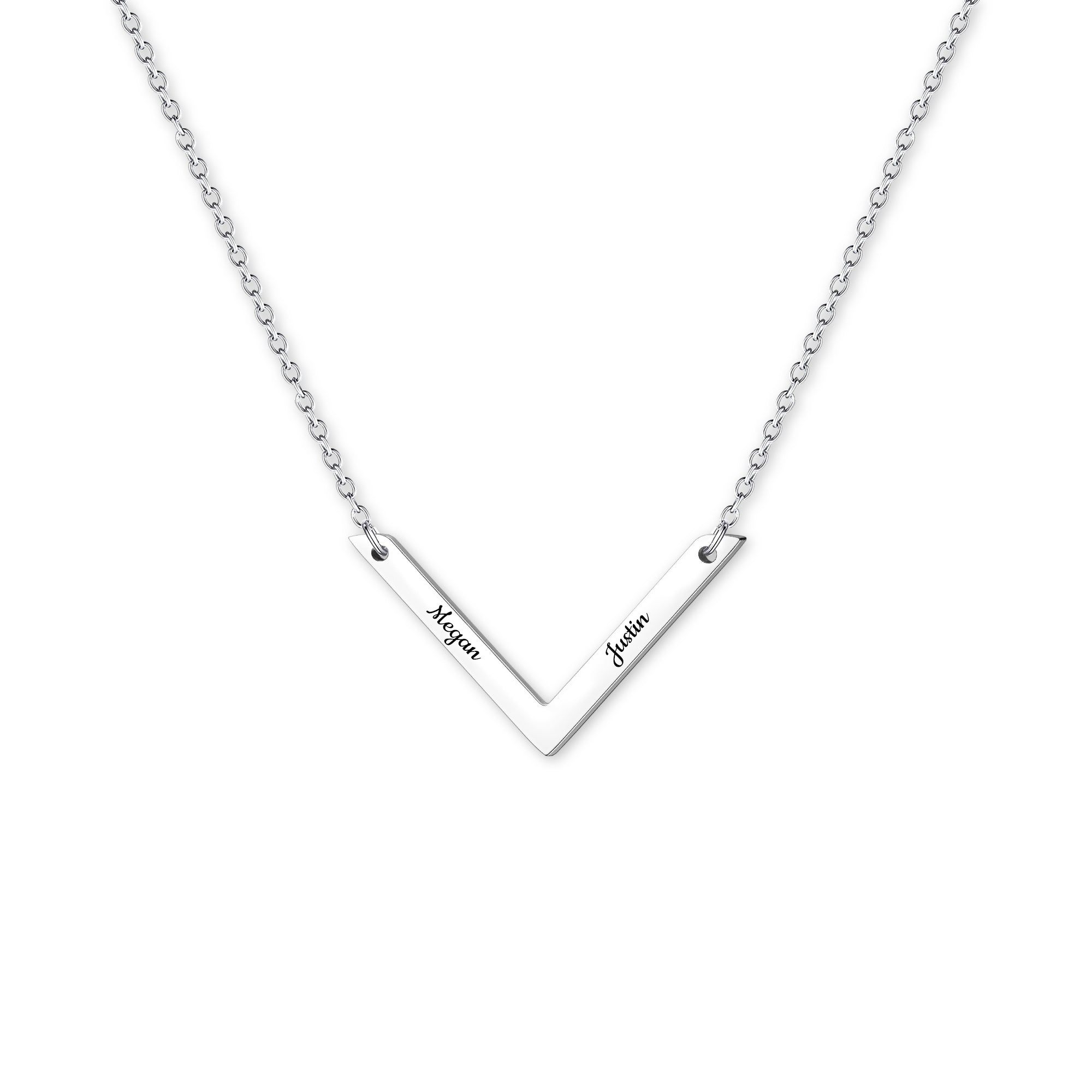 Custom V Bar Necklace
