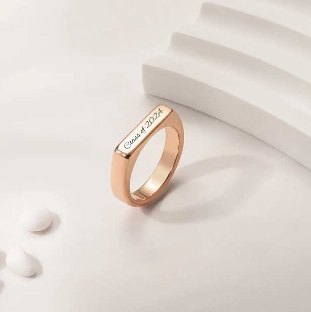 Custom Class Graduation Bar Ring