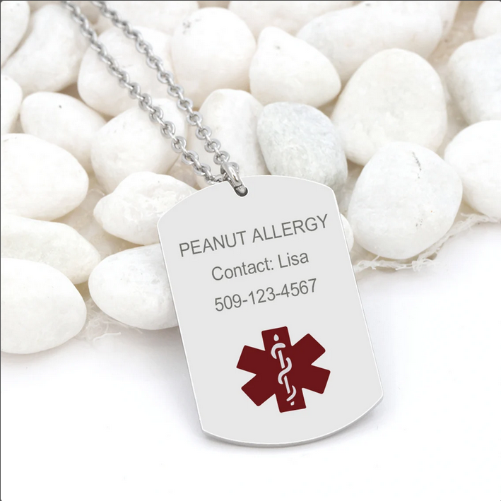 Medical Alert ID Dog Tag