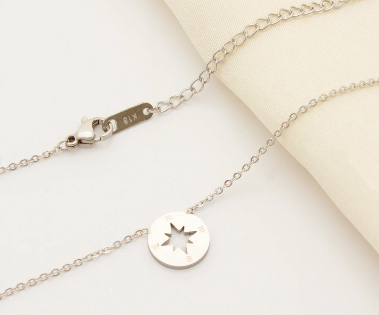 "Mentor" Card and Compass Necklace