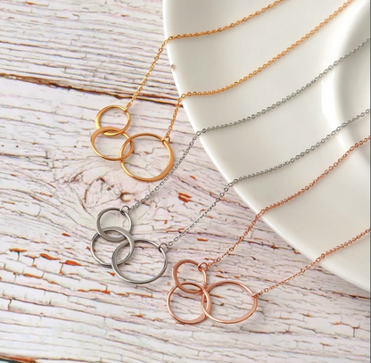 To My Precious Grandma Triple Infinity Necklace Gift Set