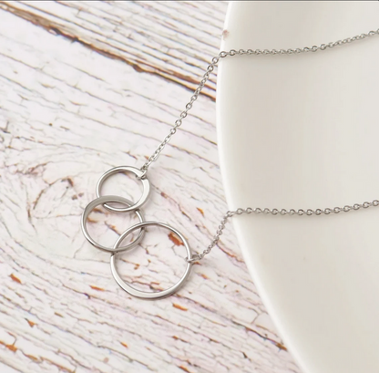 To My Precious Grandma Triple Infinity Necklace Gift Set