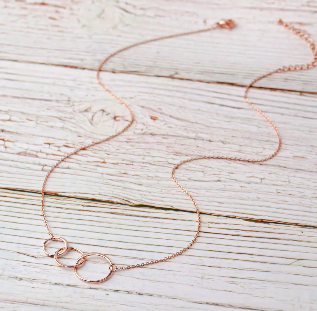 To My Precious Grandma Triple Infinity Necklace Gift Set