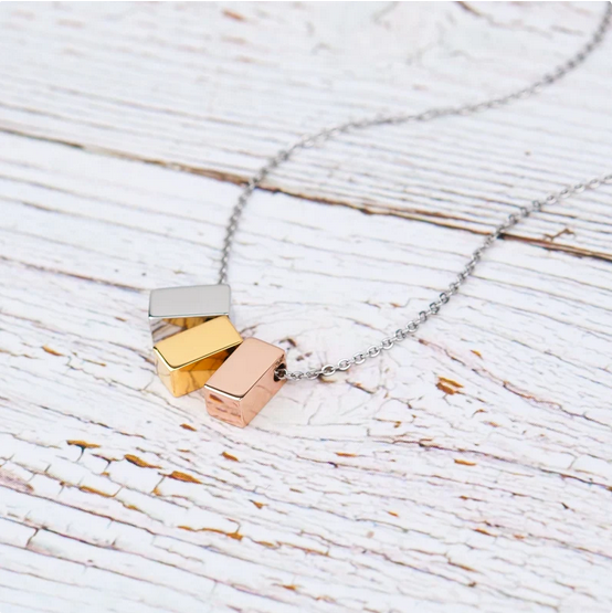 Three Generations Multi Cube Necklace Gift Set