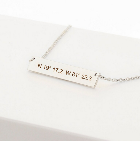 Bar Name Necklace