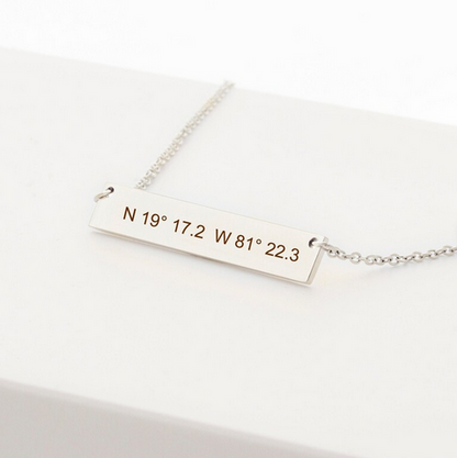 Bar Name Necklace