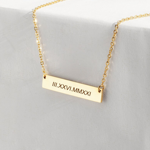 Personalized Bar Name Necklace