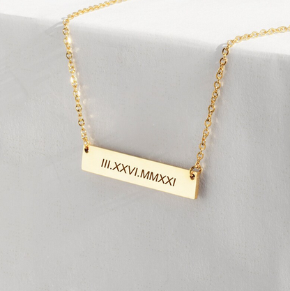 Bar Name Necklace