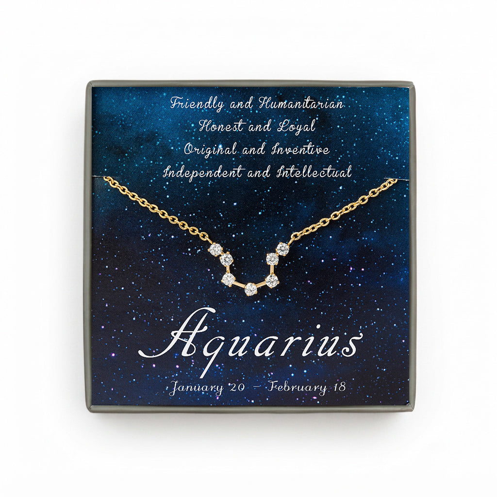 Zodiac Constellation Astrology Necklace