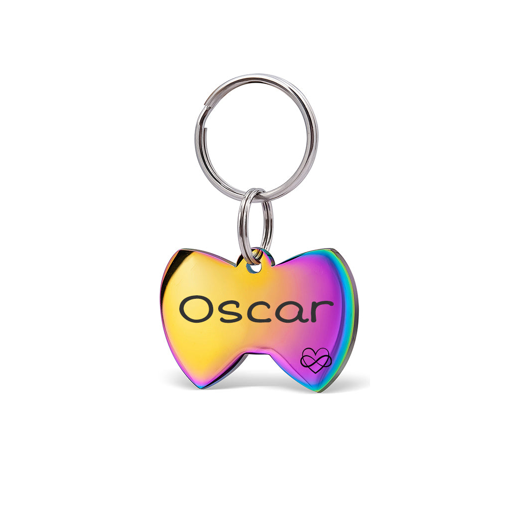 Custom Bow Tie Shaped Pet ID Dog Tag