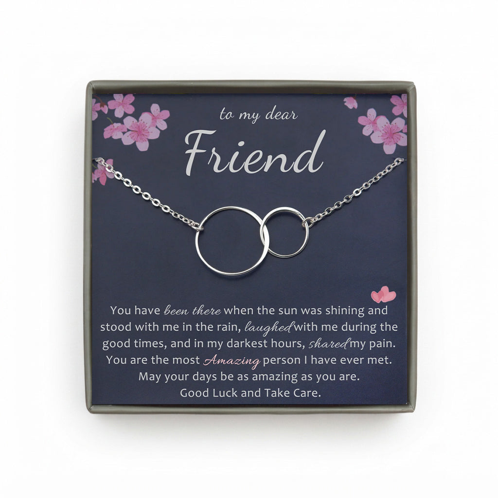 To My Dear Friend Infinity Rings Necklace