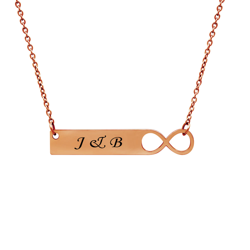 Infinity Bar Necklace