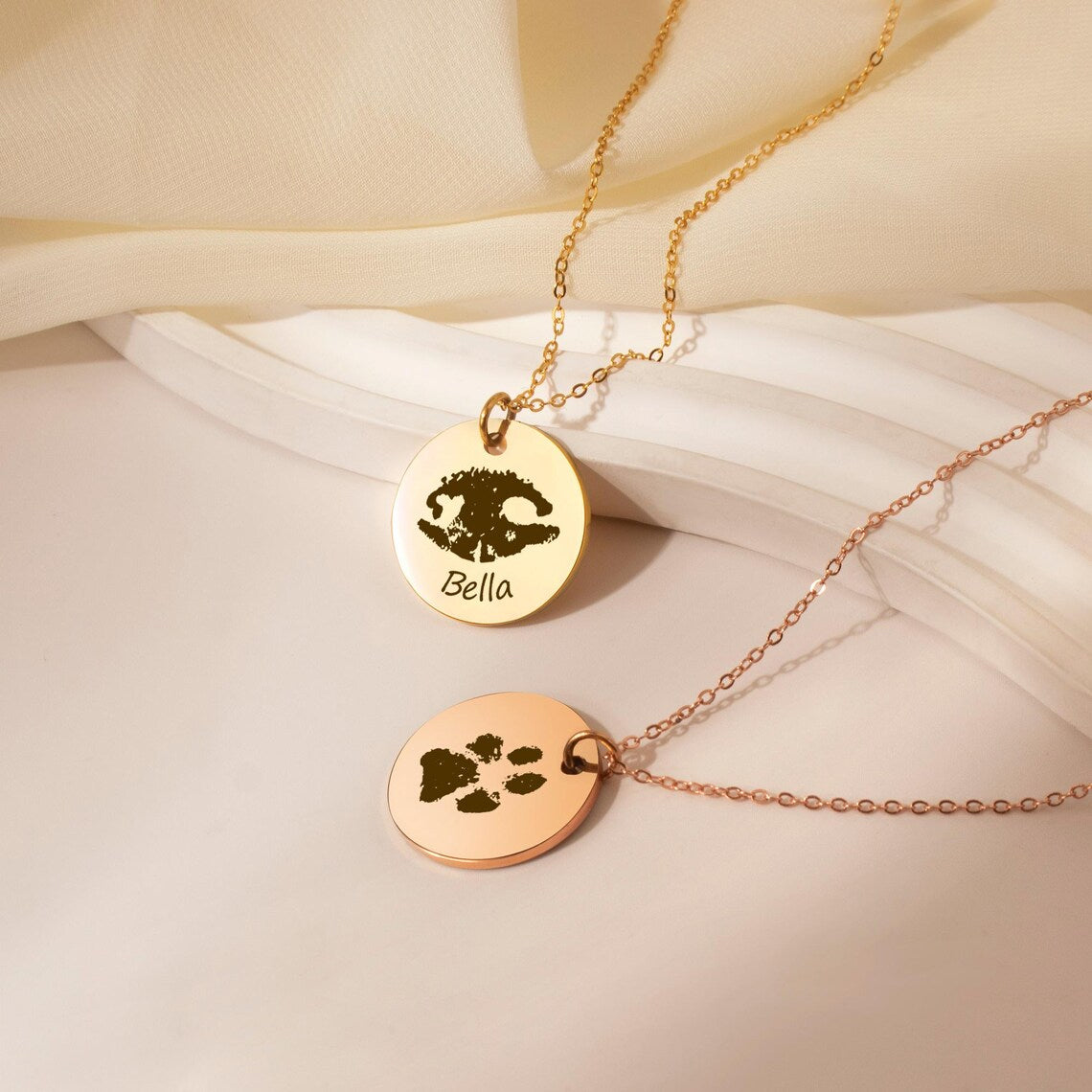 Paw Print - Nose Print Memorial Necklace