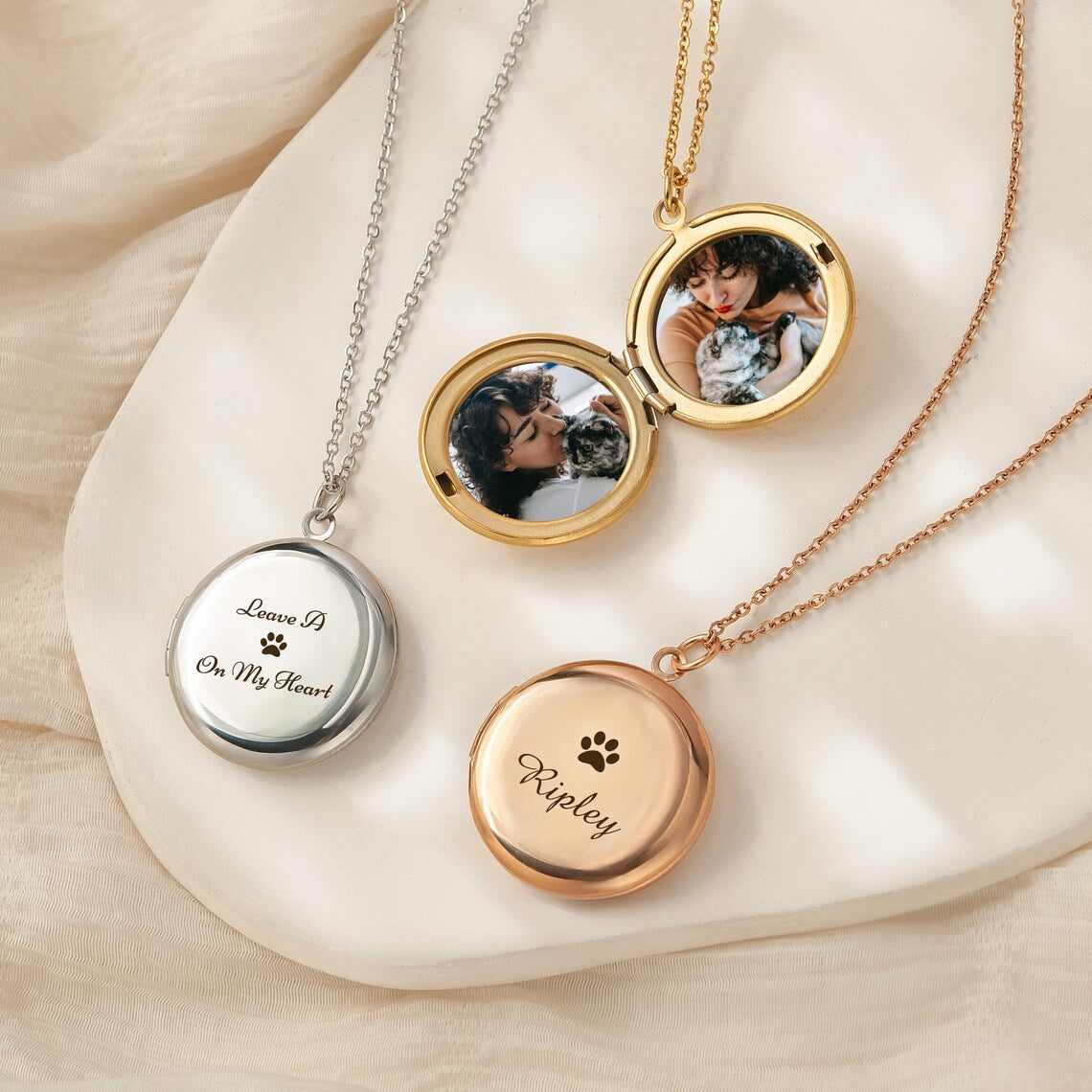 Pet Photo Locket Necklace