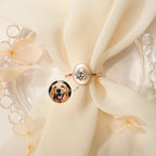 Personalized Oval Pet Portrait Ring