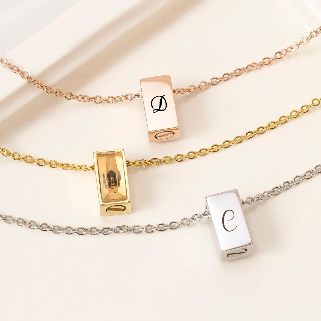 Cube Memorial Necklace