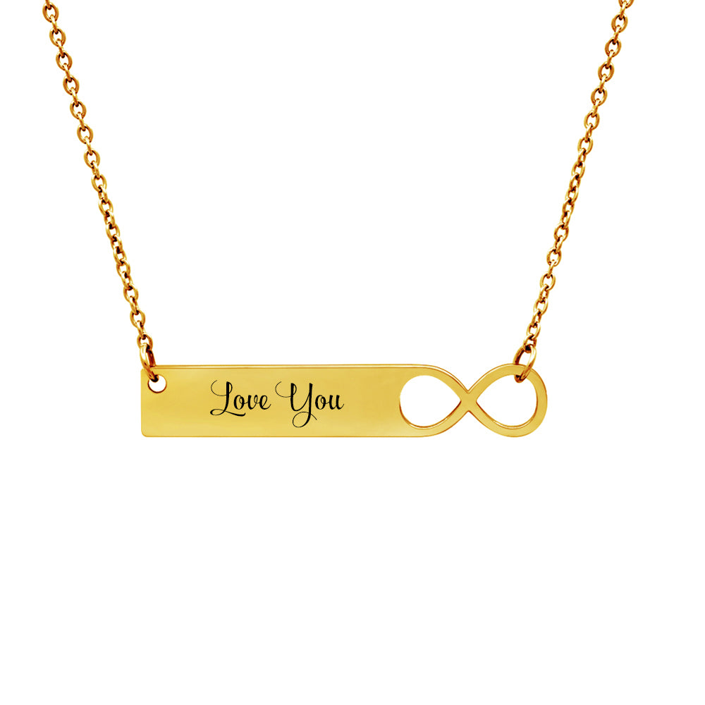 Infinity Bar Necklace