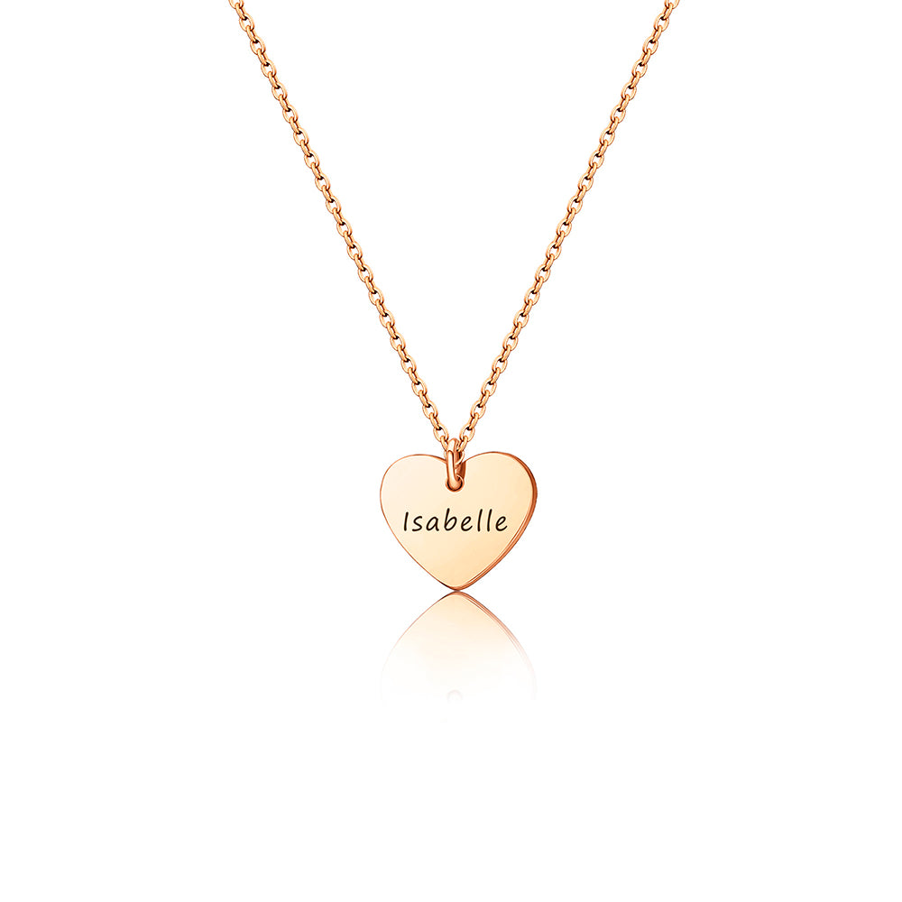 Personalized Heart Necklace