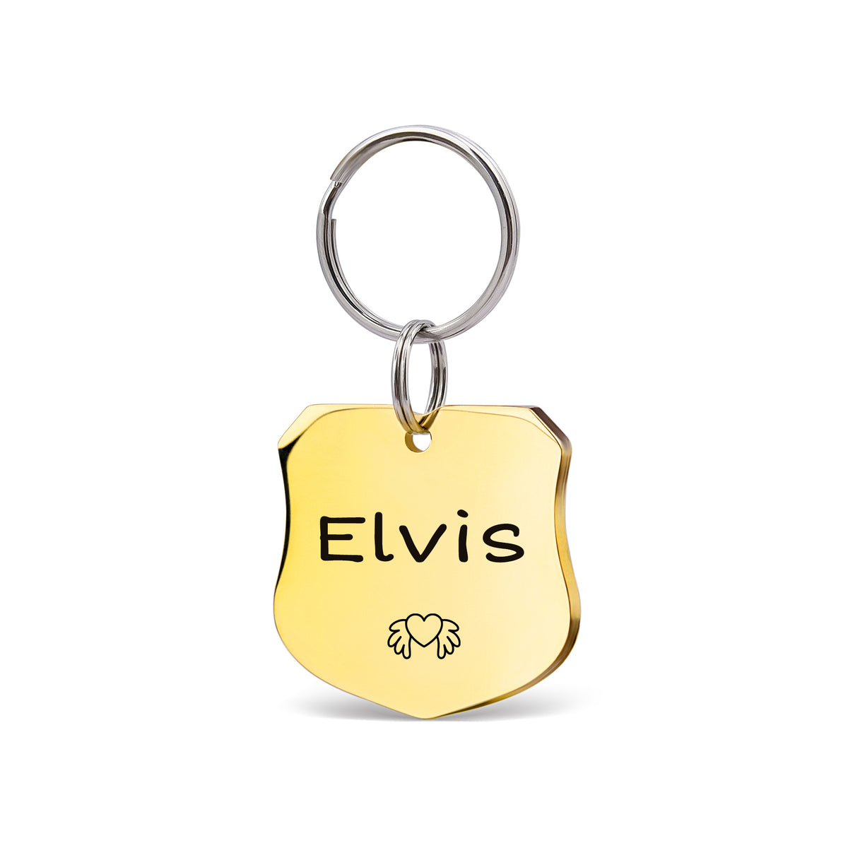 Custom Police Shield Shaped Pet ID Dog Tag